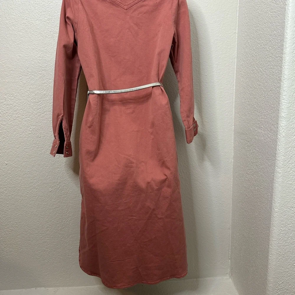 Lee pink/coral denim dress - Picture 5 of 6